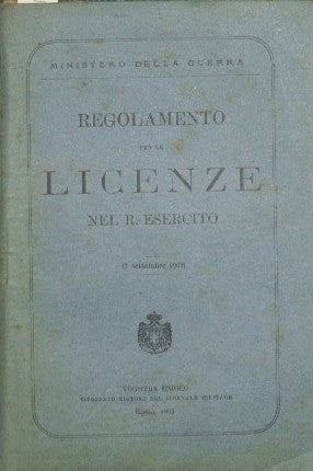 Reglamento para licencias en el Ejército Real.