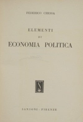 Elementi di Economia politica