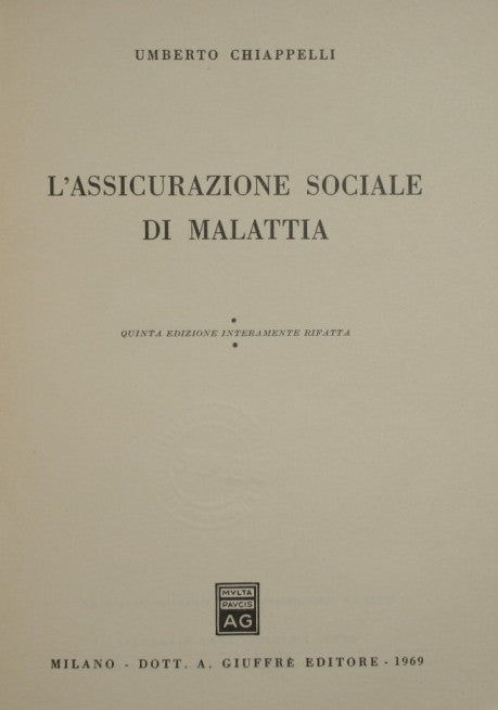 L'assicurazione sociale di malattia