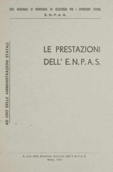 Le prestazioni dell'E.N.P.A.S.