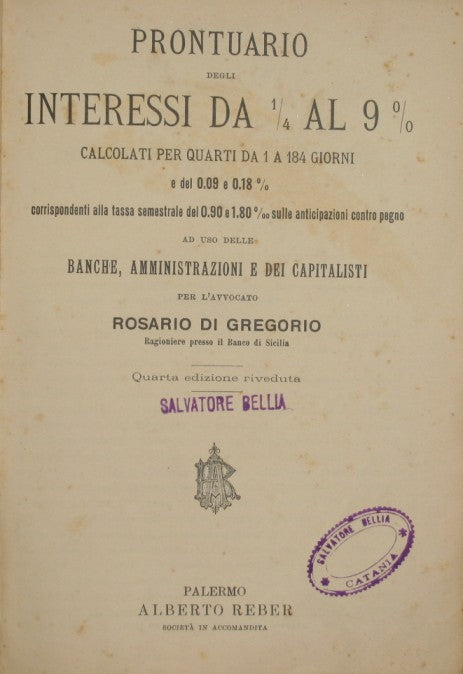 Interest handbook from 1/4 to 9%
