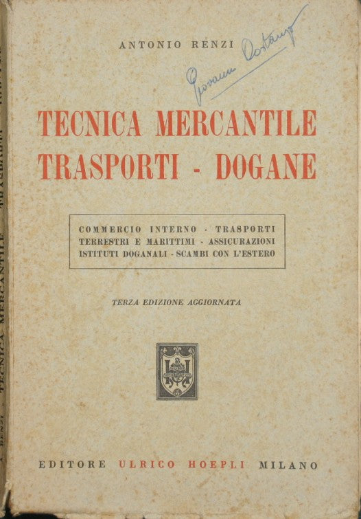 Mercantile technique. Transport. Customs