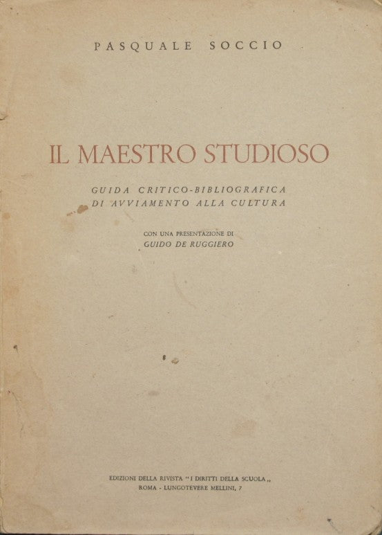 Il maestro studioso