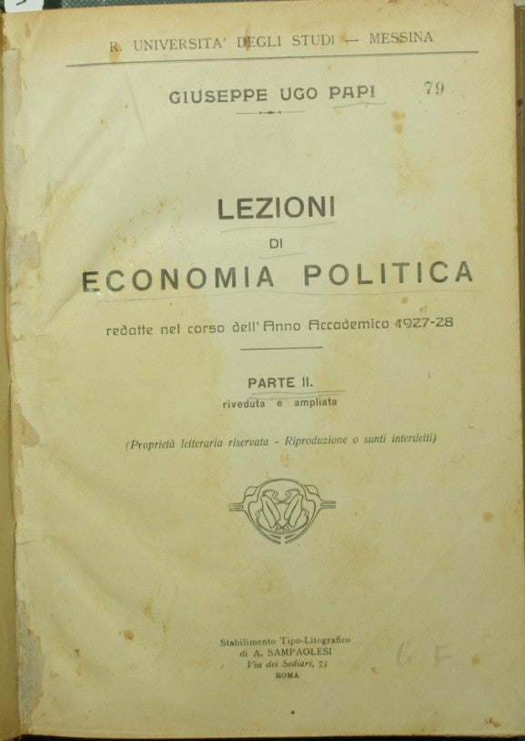 Lecciones de economía política