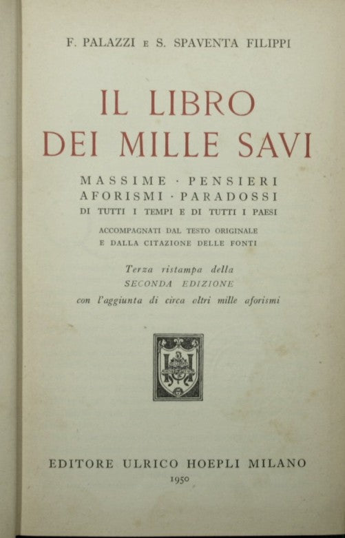 Il libro dei mille savi