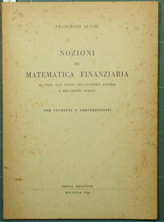 Notions of financial mathematics
