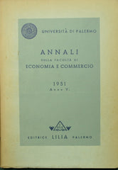 Annali della Facoltà di Economia e commercio di Palermo. 1951