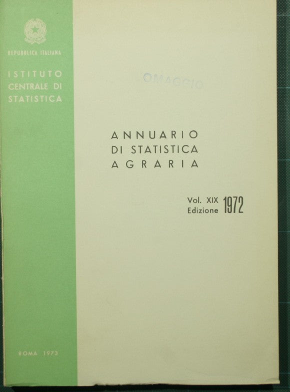 Annuario di statistica agraria. Vol. XIX