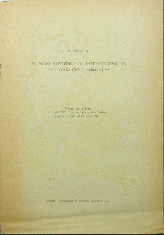 An electrical interconnection node. Tavazzano (Lombardy)