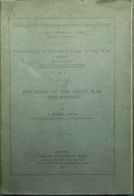 Influence of the great war upon shipping