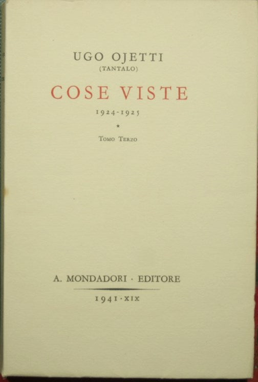Cose viste. Vol. III