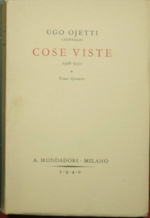 Cose viste. Vol. V