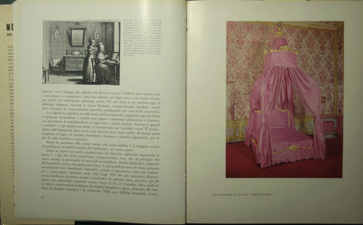 Muebles italianos de los siglos XVII y XVIII.