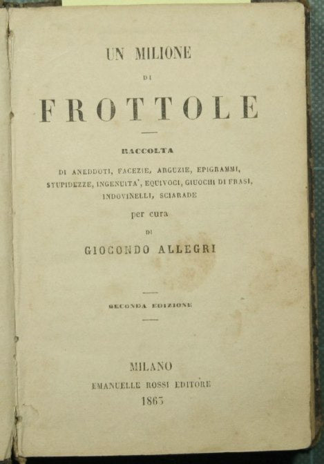 Un millón de mentiras - Colección de anécdotas, chistes, ocurrencias, epigramas, estupideces, ingenuidades, malentendidos, juegos de frases, acertijos, charadas.