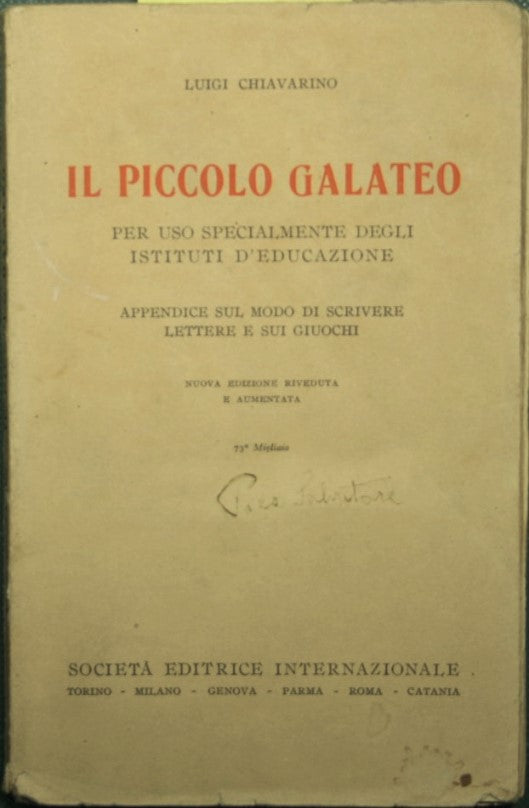 Il piccolo galateo