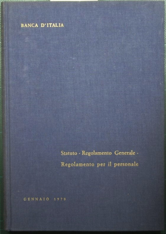 Estatuto - Reglamento general - Estatuto del personal - Enero de 1970