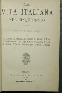 La vita italiana nel Cinquecento