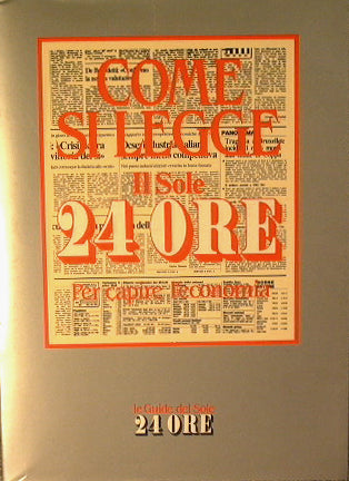 How to read ''Il Sole 24 Ore''