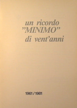 Un ricordo '' Minimo '' di vent'anni