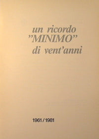 Un ricordo '' Minimo '' di vent'anni