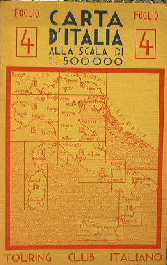 Mapa de Italia a escala 1:500.000