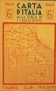 Mapa de Italia a escala 1:500.000