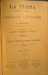 La Terra. Trattato Popolare di Geografia Universale.VOLUME III L'Europa Settentrionale,Centrale ed Occidentale