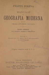 Manuale di geografia moderna ad uso degli istituti tecnici