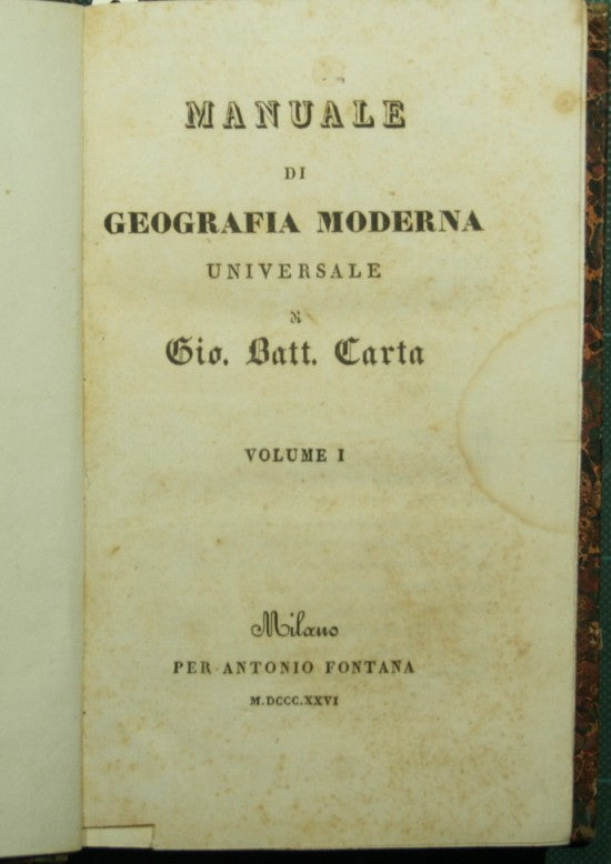 Manual of modern universal geography. Vols. I-II