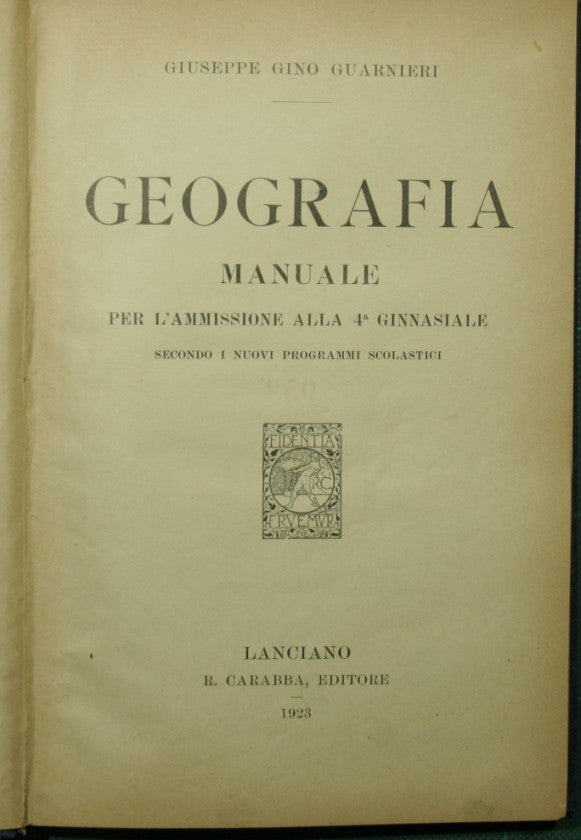 Geografía - Manual de ingreso al cuarto año de secundaria