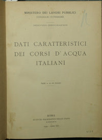 Characteristic data of Italian watercourses