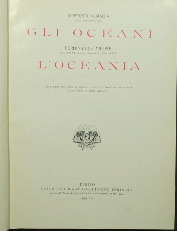 Gli oceani. L'Oceania