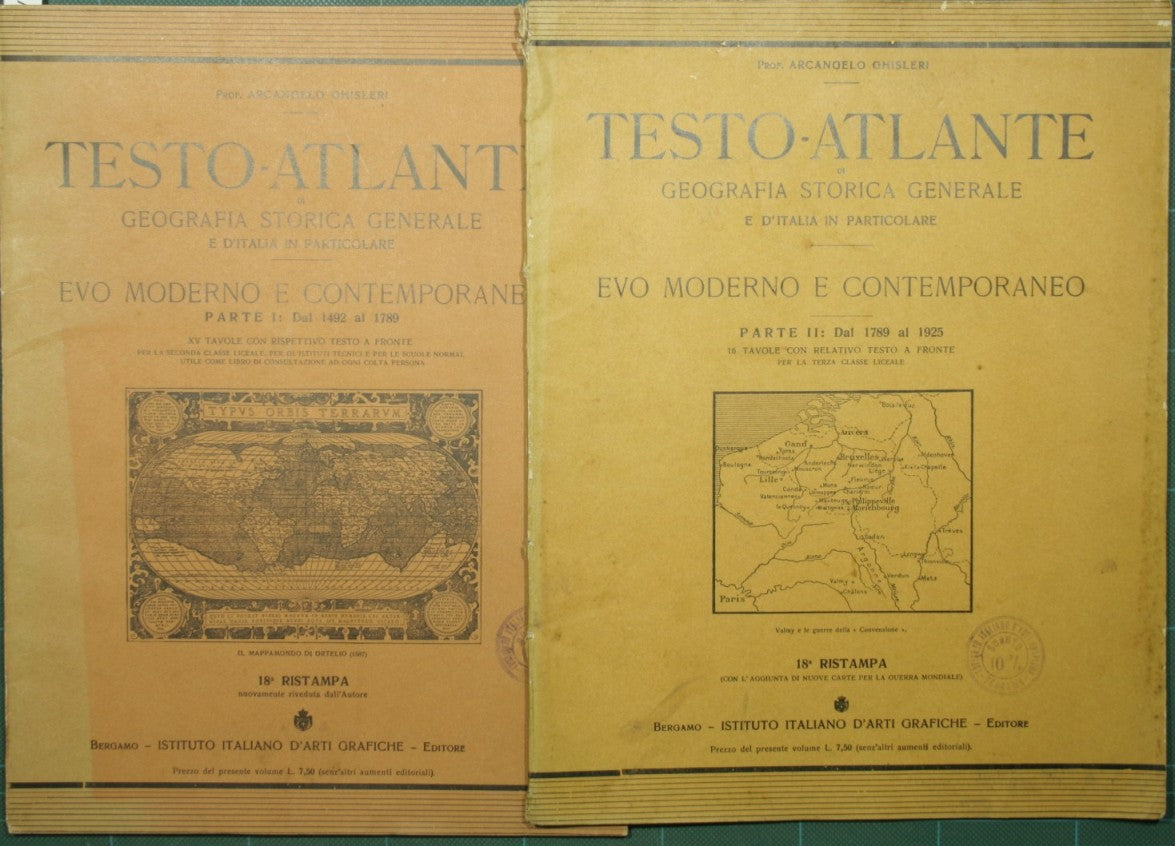 Atlas of general historical geography and of Italy in particular - Modern and contemporary ages