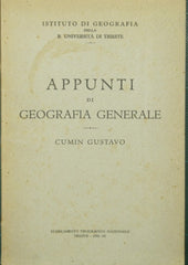 Appunti di geografia generale. Vol. I
