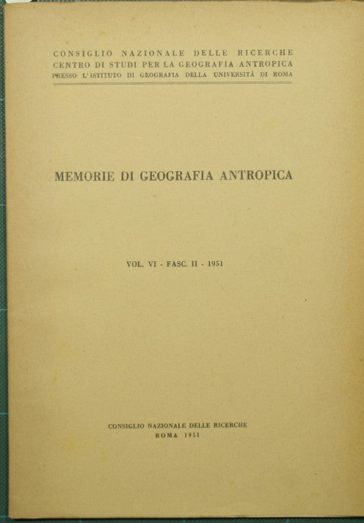 Pisa. Urban geography research. Memoirs of anthropic geography