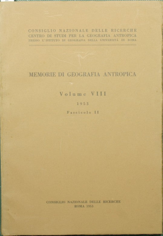 Rimini. Ricerche di geografia urbana. Memorie di geografia antropica