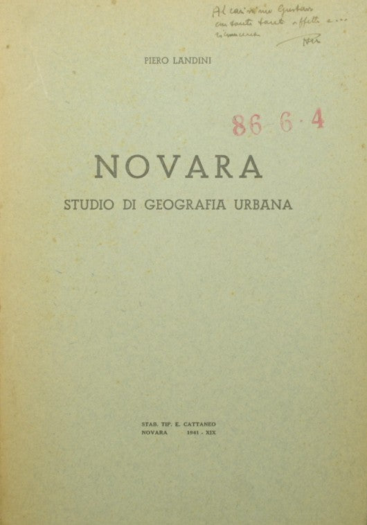 Novara. Studio di geografia urbana
