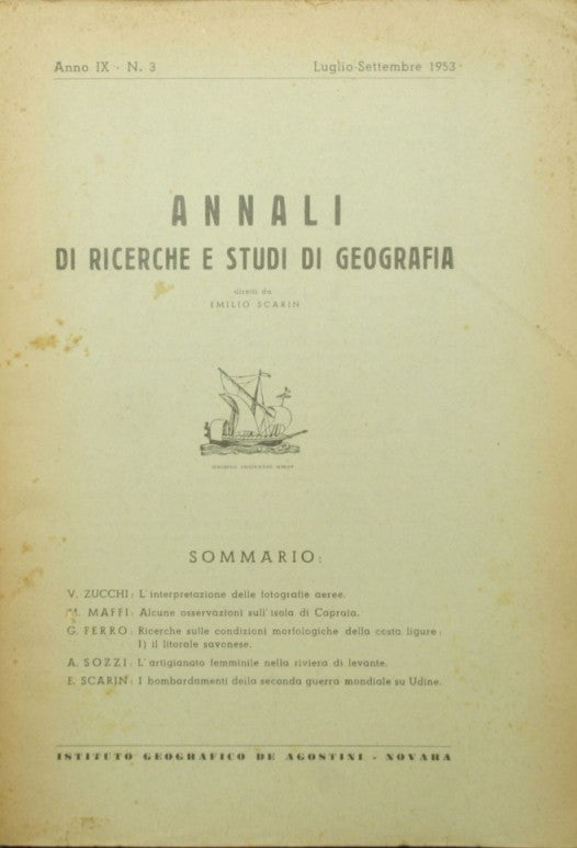 Annals of geography research and studies. July-September 1953
