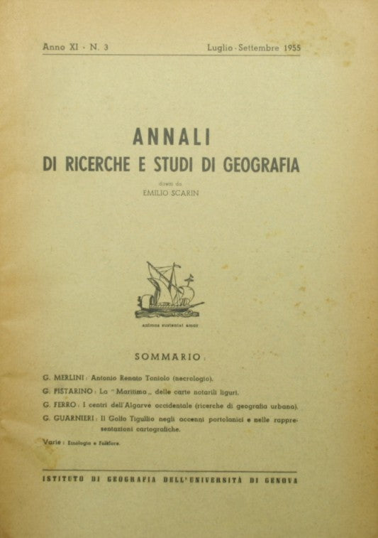 Annals of geography research and studies. July-September 1955