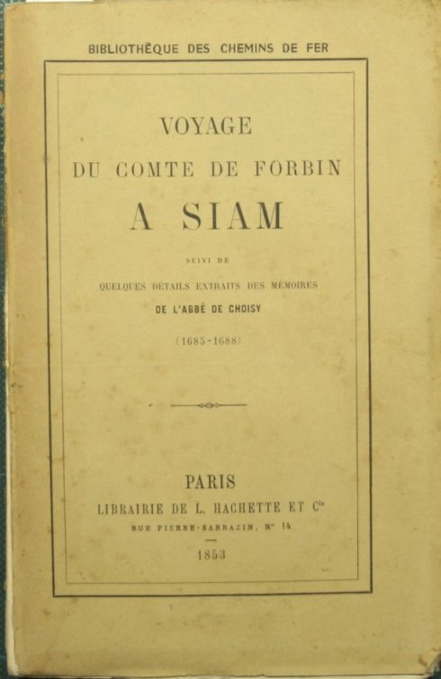 Voyage du Comte De Forbin a Siam
