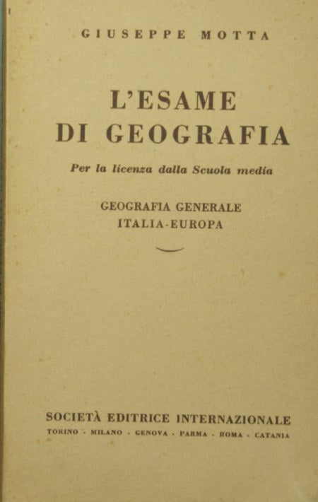 L'esame di geografia