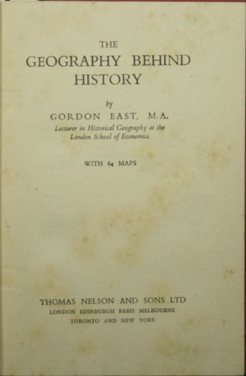 The geography behind history