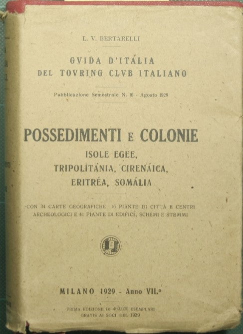 Guide to Italy of the Italian Touring Club - Possessions and colonies
