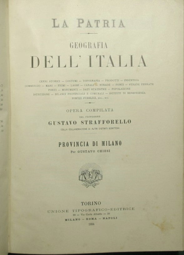 La patria - Geografía de Italia - Provincia de Milán