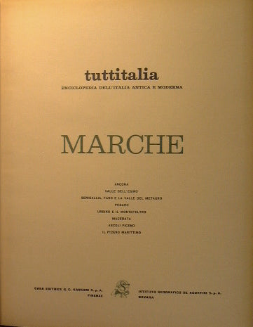 Marche. Encyclopedia of Ancient and Modern Italy.tuttitalia