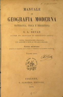 Manuale  di Geografia Moderna