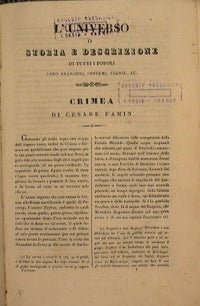 El universo o historia y descripción de todos los pueblos… Volumen dedicado a: Crimea, Región del Caucasia, China