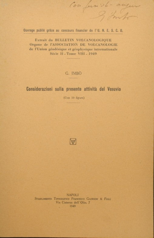 Considerazioni sulla presente attività del Vesuvio