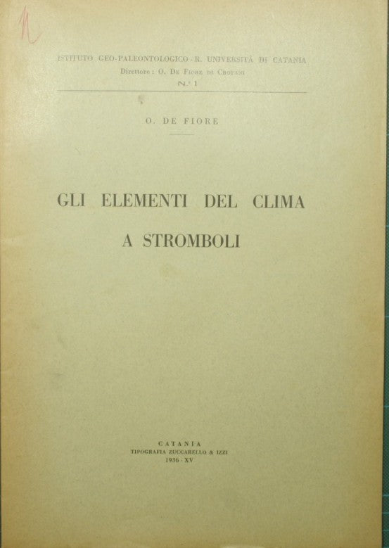 Gli elementi del clima a Stromboli