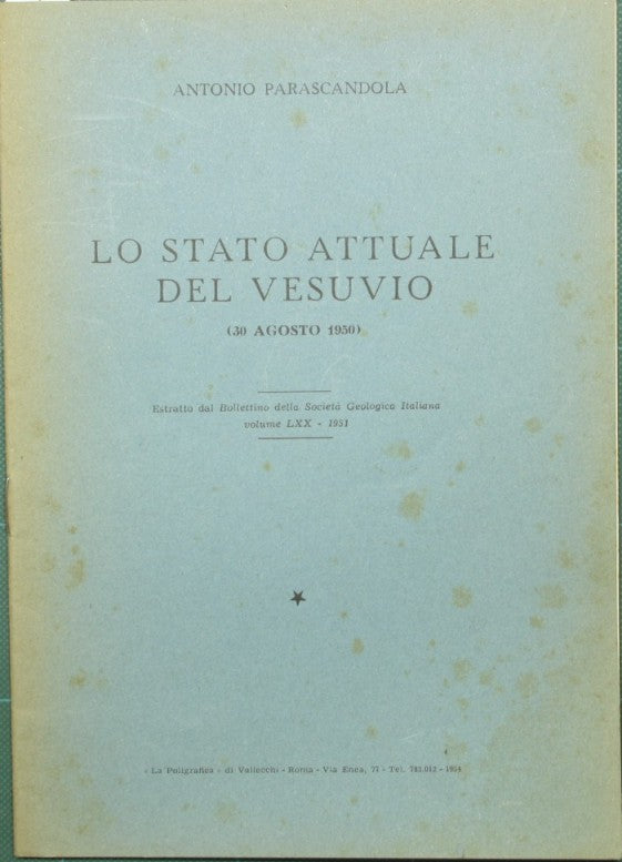 Lo stato attuale del Vesuvio